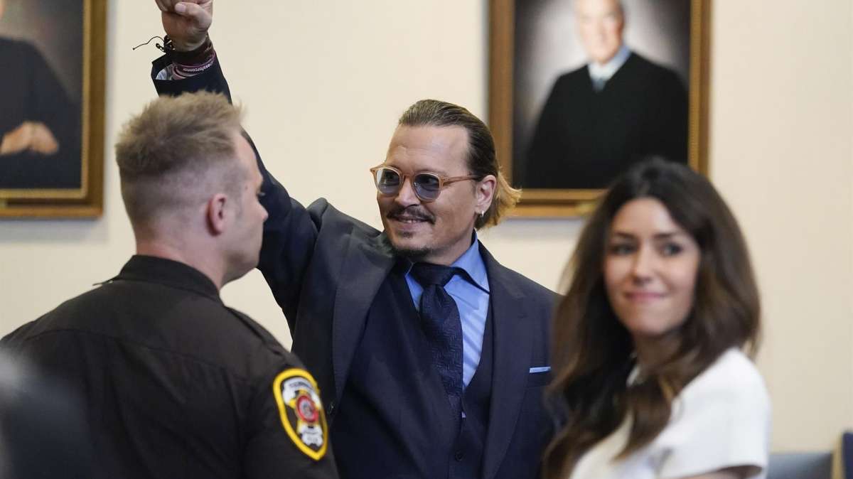 El actor Johnny Depp en un momento del juicio