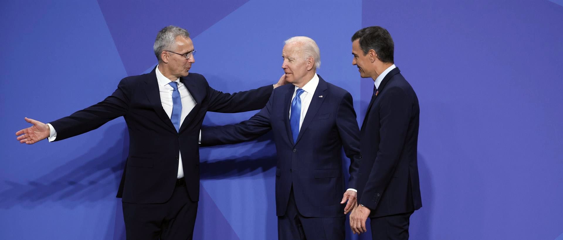 Stolteberg con Biden y Sánchez