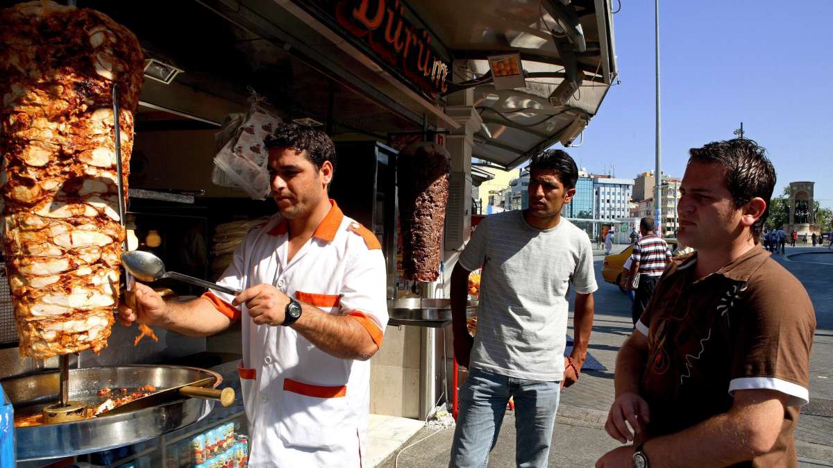 Un establecimiento de kebab en Estambul