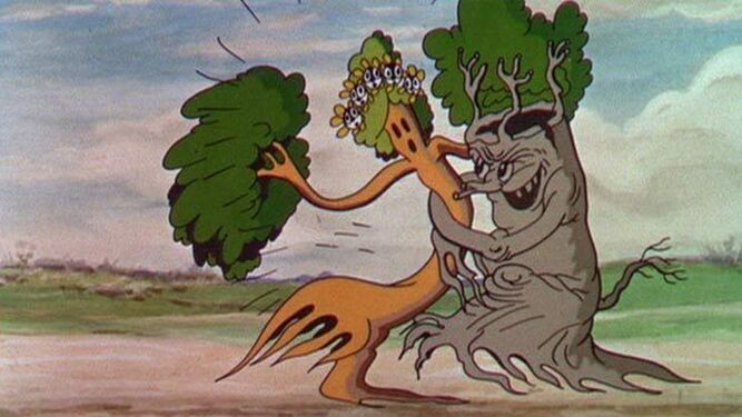 Flowers-and-trees, de Walt Disney; primera película en color de dibujos animados.