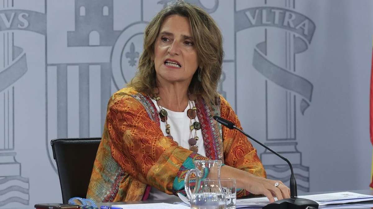 La vicepresidenta tercera del Gobierno y ministra para la Transición Ecológica y el Reto Demográfico , Teresa Ribera