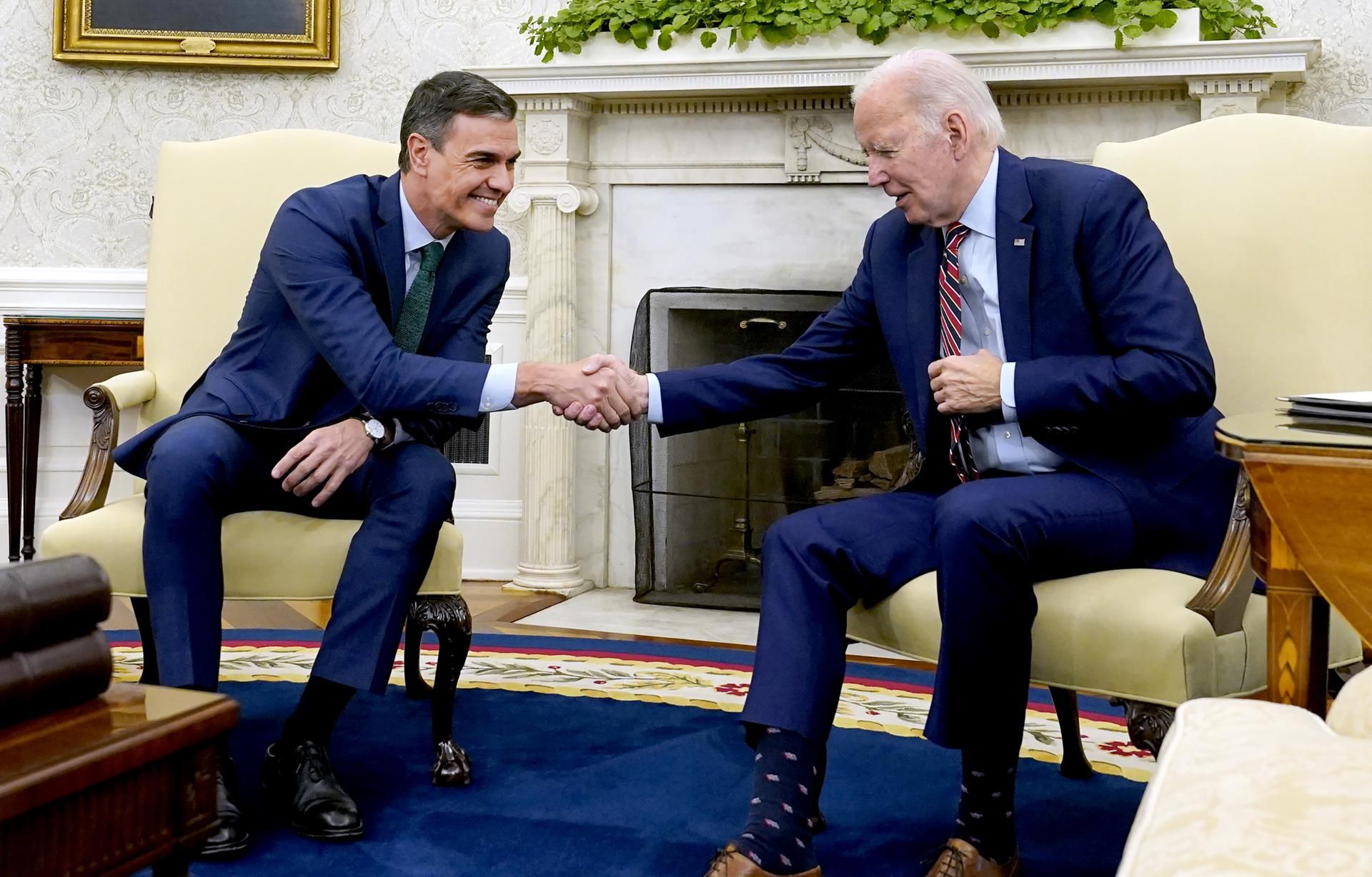 Pedro Sánchez y Joe Biden, en la Casa Blanca
