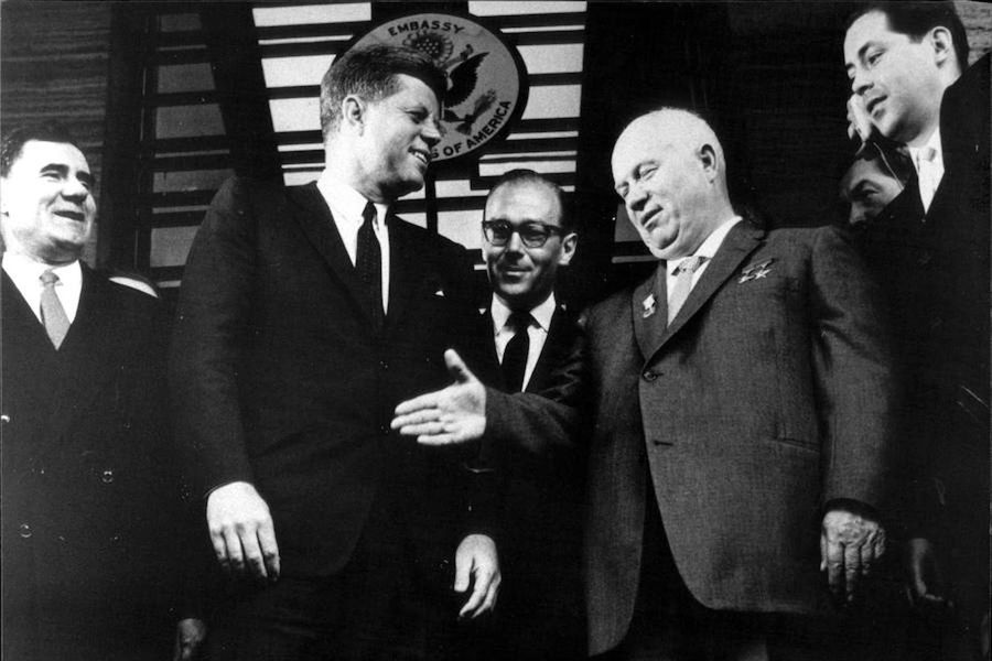 John F.Kennedy y Nikita Jruschov