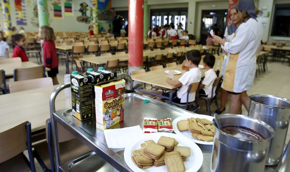 El comedor de un colegio de España