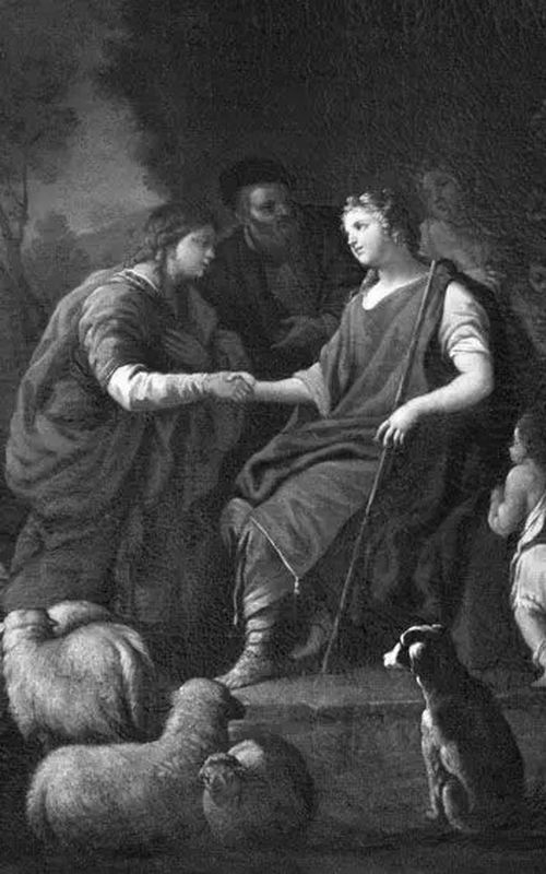 'Encuentro de Jacob y Raquel en el pozo de agua', el supuesto Rembrandt