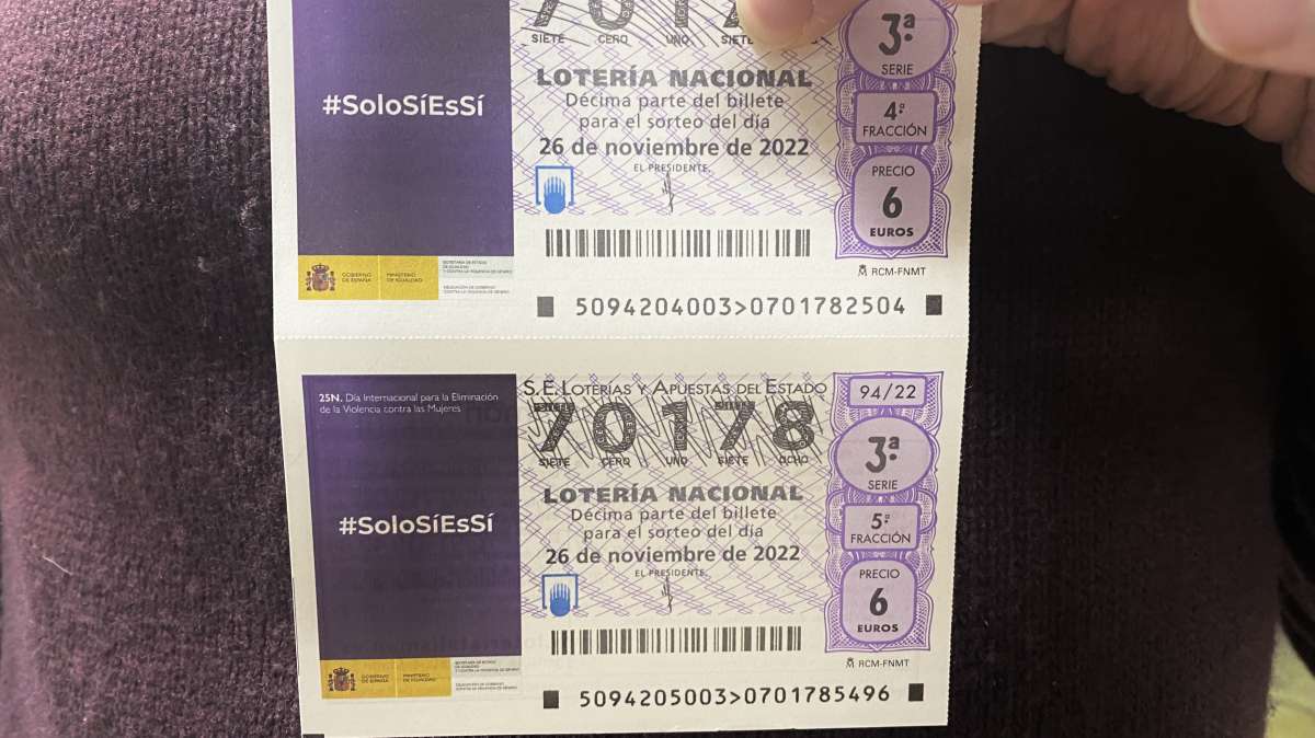 La imagen del billete de Lotería Nacional para el próximo 26 de noviembre