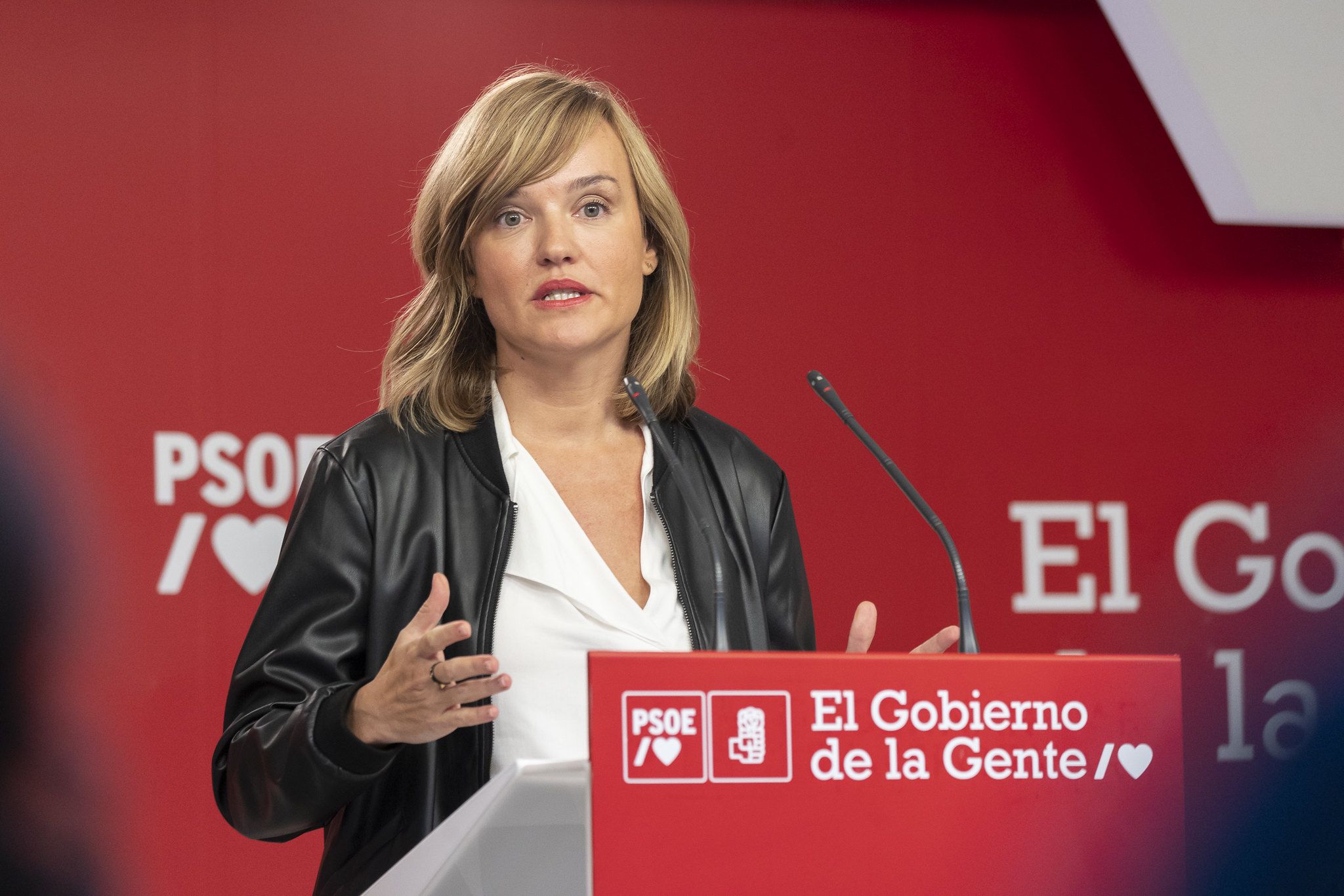 La portavoz de la CEF y ministra de Educación y FP, Pilar Alegría