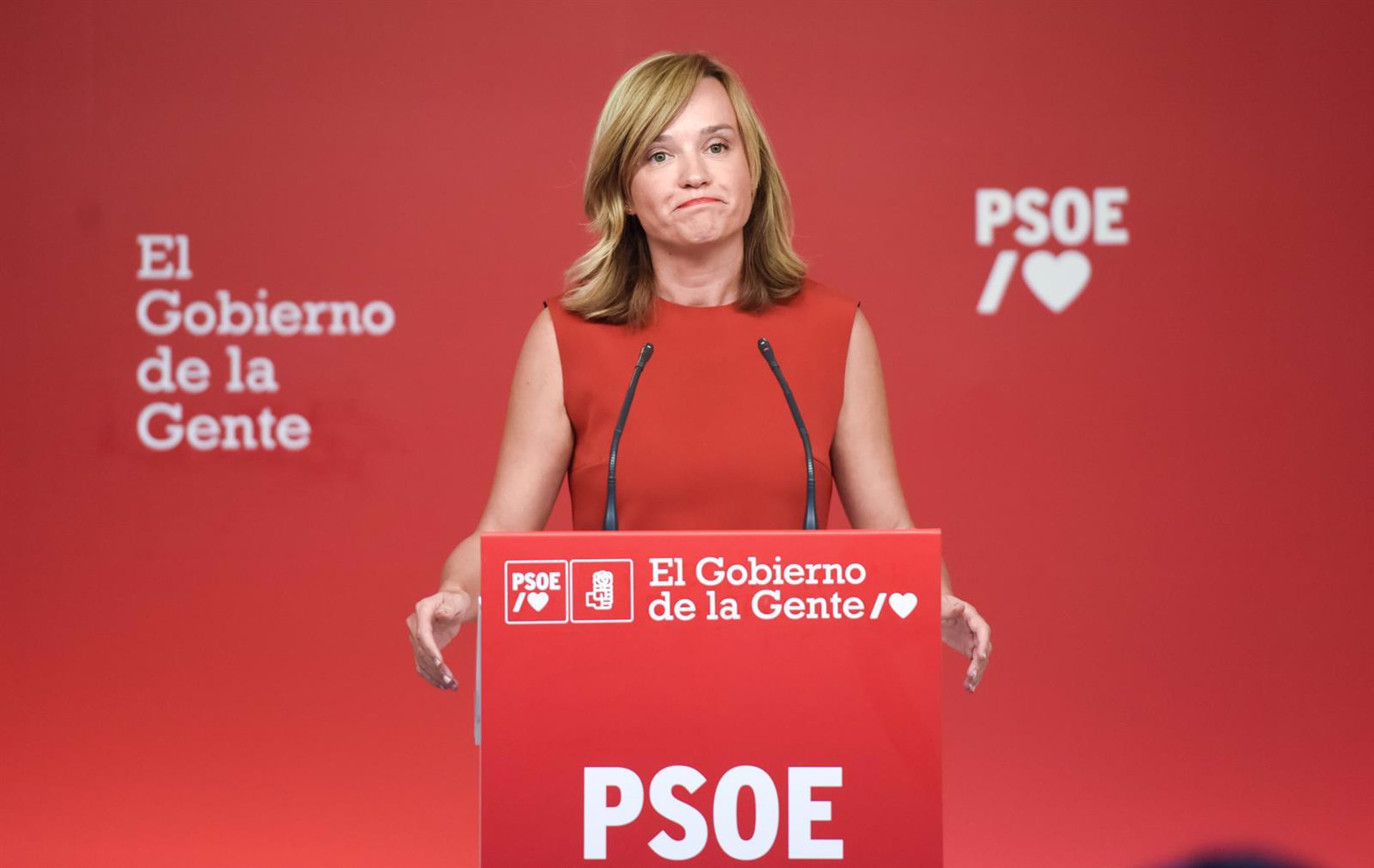 La ministra de Educación y Formación Profesional y portavoz del partido socialista (PSOE), Pilar Alegría