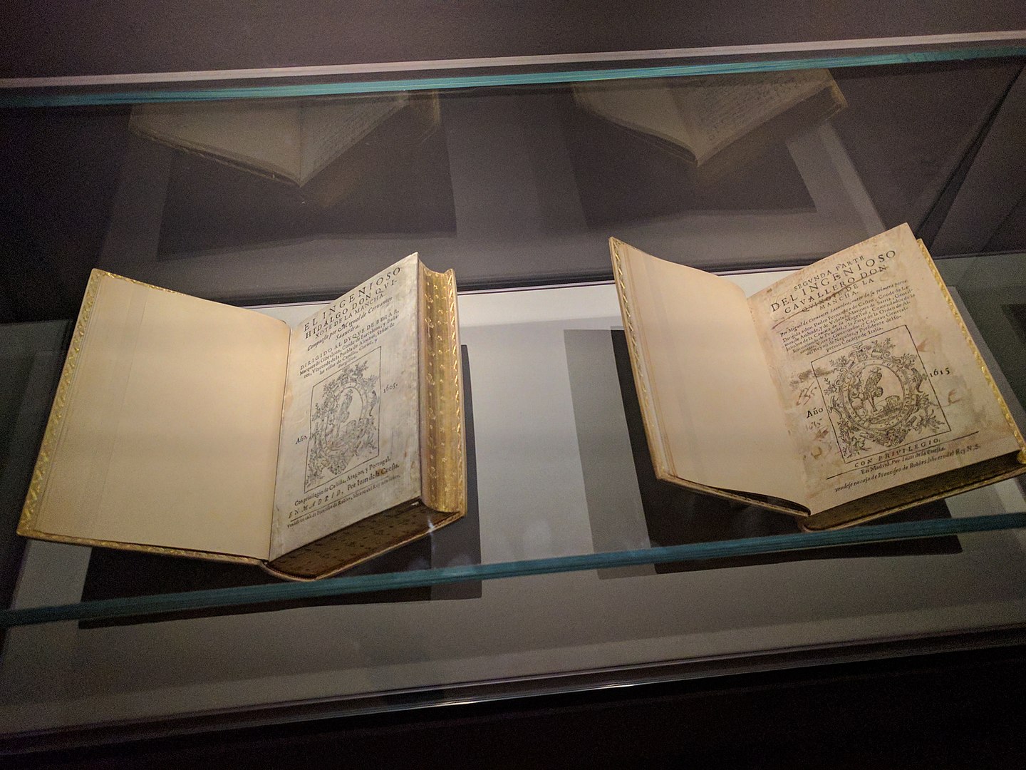 Ejemplares de las primeras ediciones del del Quijote