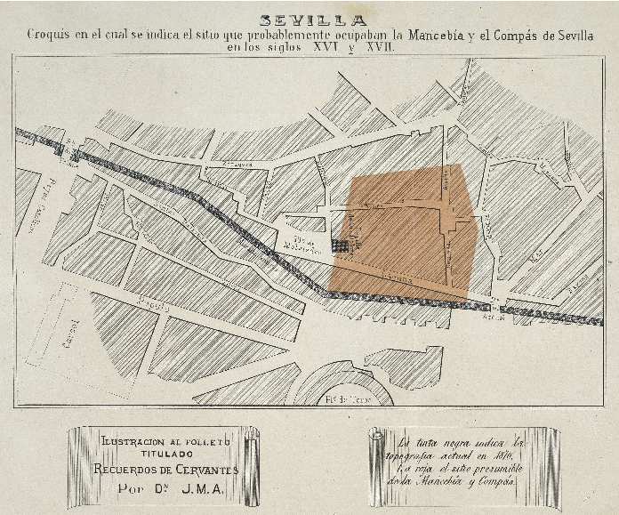 La Mancebía de Sevilla se ubicaba en el llamado "Compás de la Mancebía".