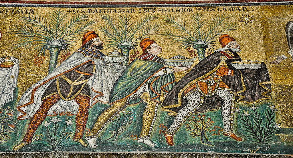 El mosaico donde se revelaron por primera vez los nombres de los Reyes Magos