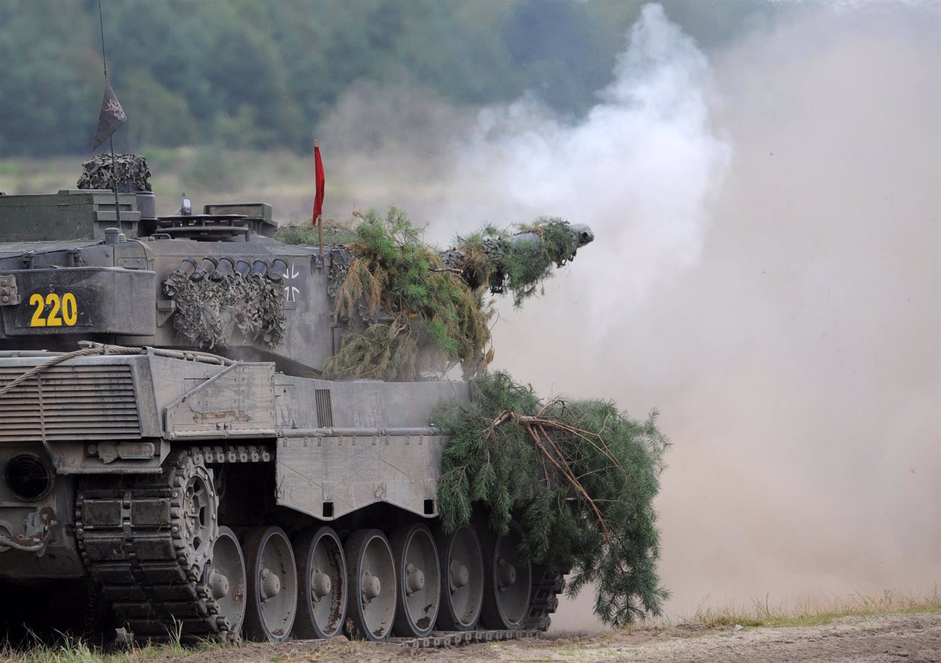 Tanque Leopard 2A6 de las Fuerzas Armadas de Alemania.