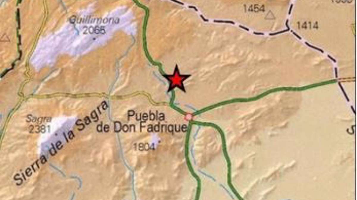 Un terremoto de 3,7 en la provincia de Granada se siente también en Almería, Albacete y Jaén