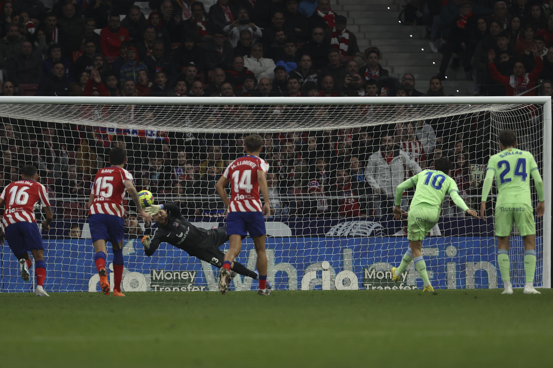 Unal anota el gol del empate en el Atlético de Madrid-Getafe