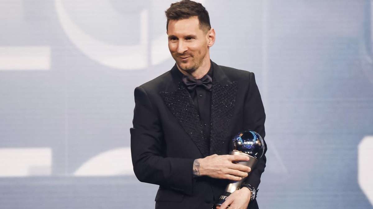 Messi recibe el premio The Best de 2022