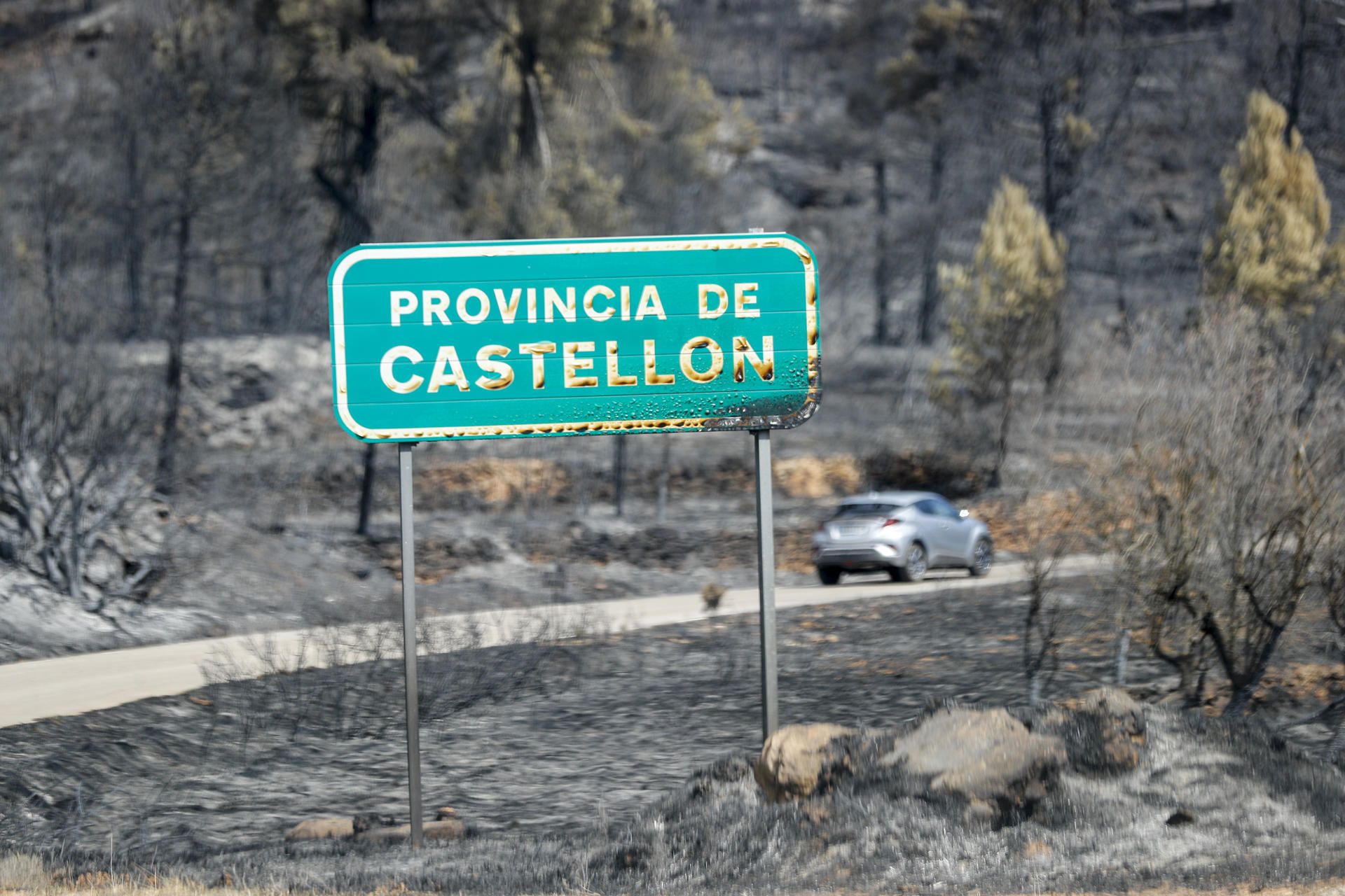 El incendio iniciado en Villanueva de Viver (Castellón) ha arrasado 4.700 hectáreas.