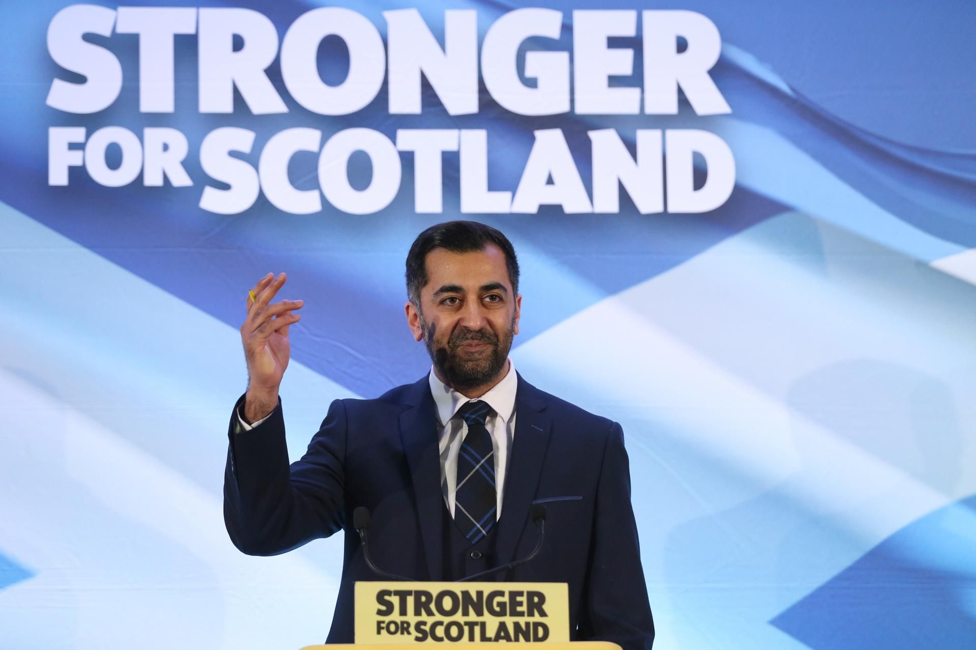 Humza Yousaf, el nuevo líder de los nacionalistas escoceses.