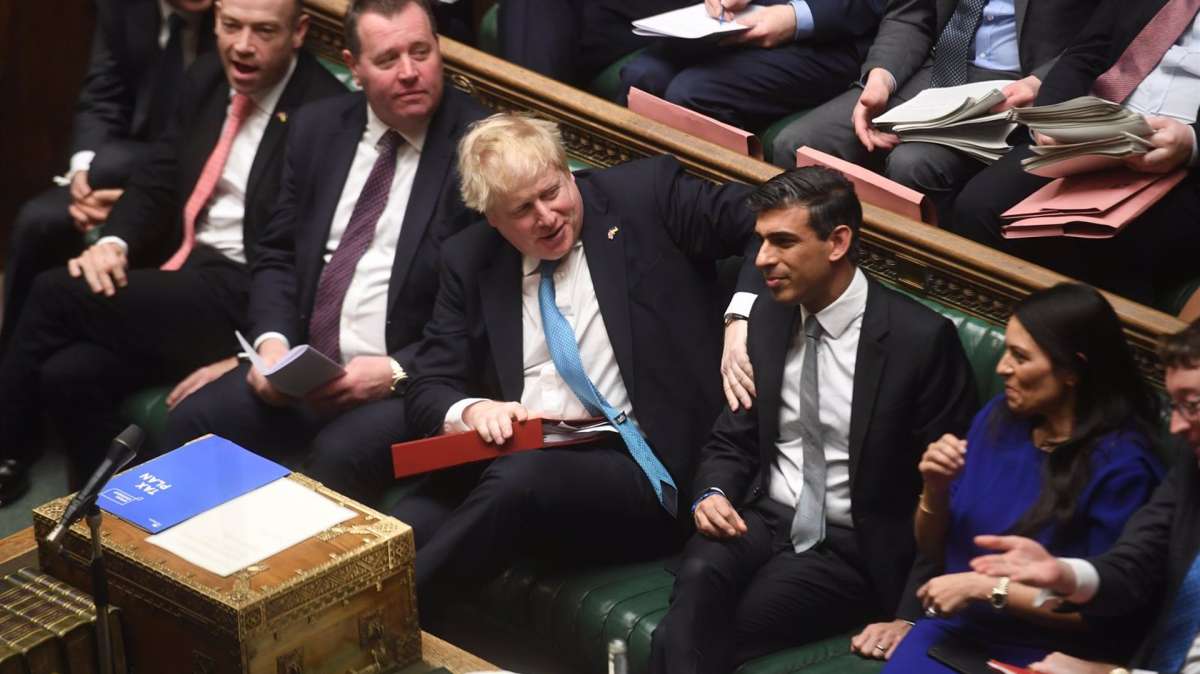Boris Johnson y Sunak en una imagen de archivo.