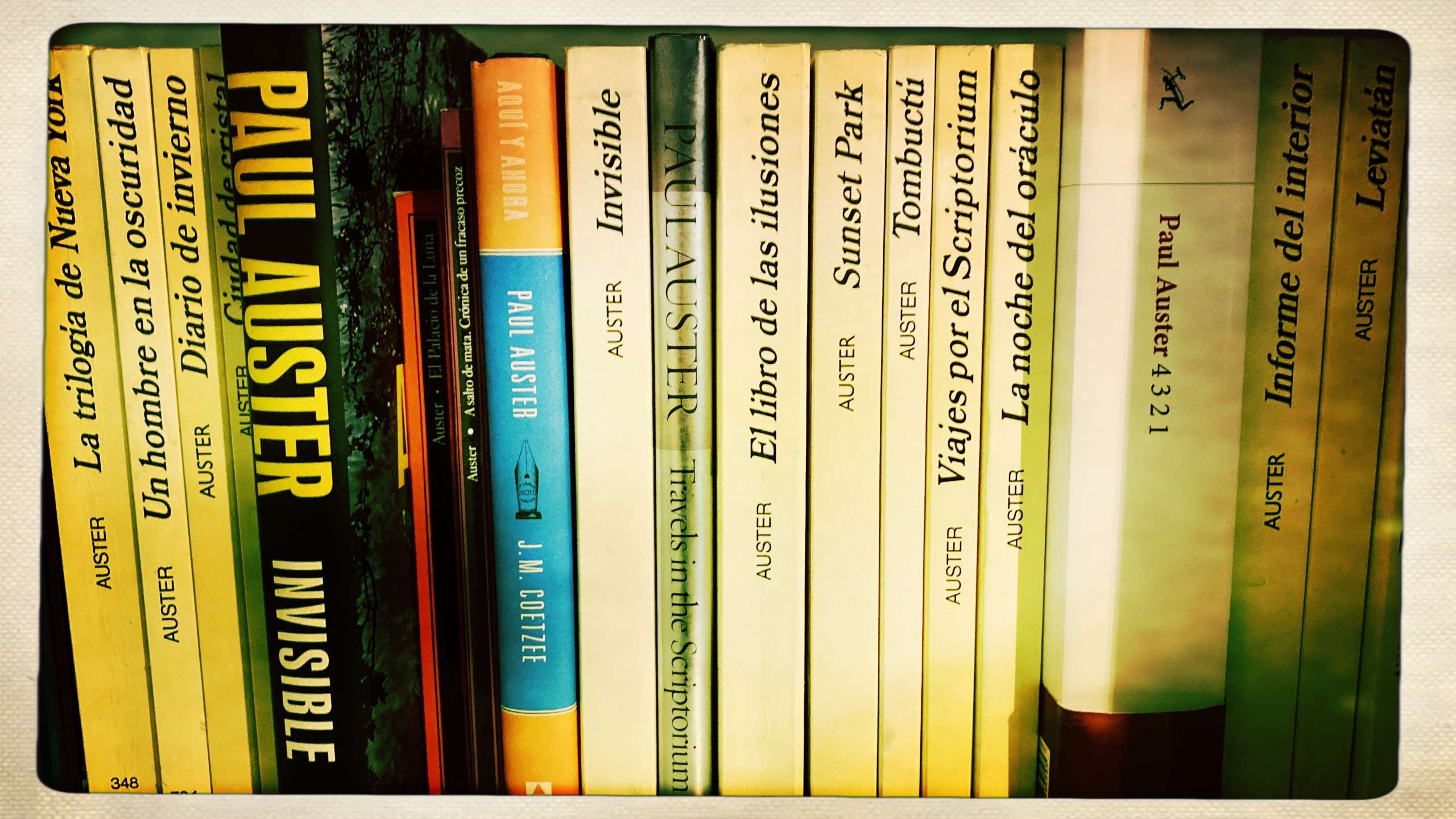 Libros de Paul Auster.