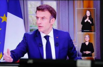Entrevista a Macron en TF1.