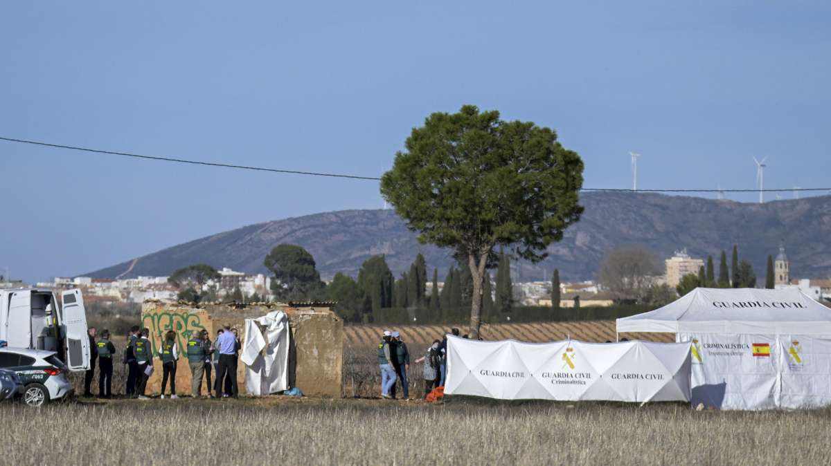 Caso manzanares: agentes en el lugar donde se localizaron los restos de Juan Miguel Isla Fernández