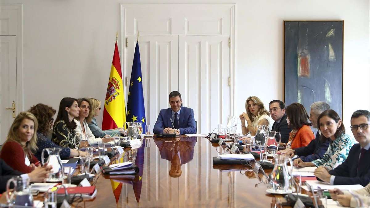 Pedro Sánchez preside un Consejo de Ministros de junio de 2022.