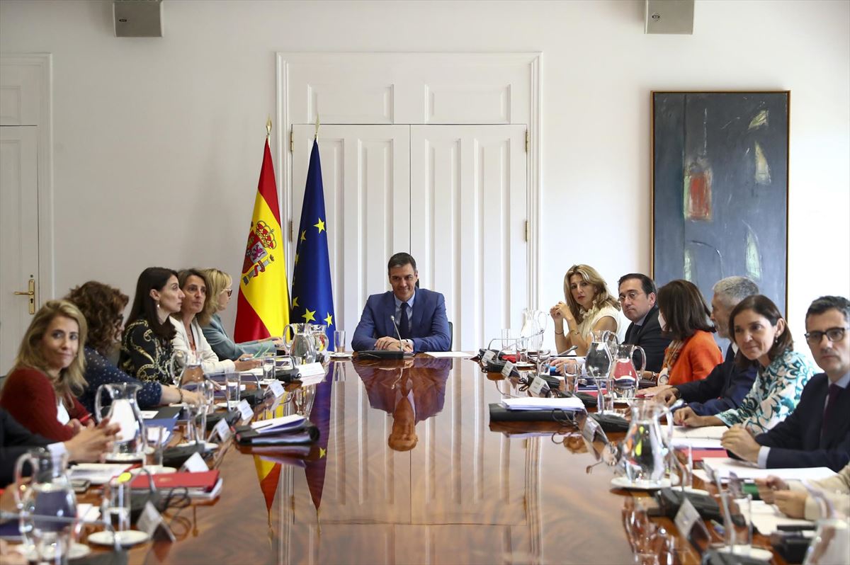 Pedro Sánchez preside un Consejo de Ministros de junio de 2022.