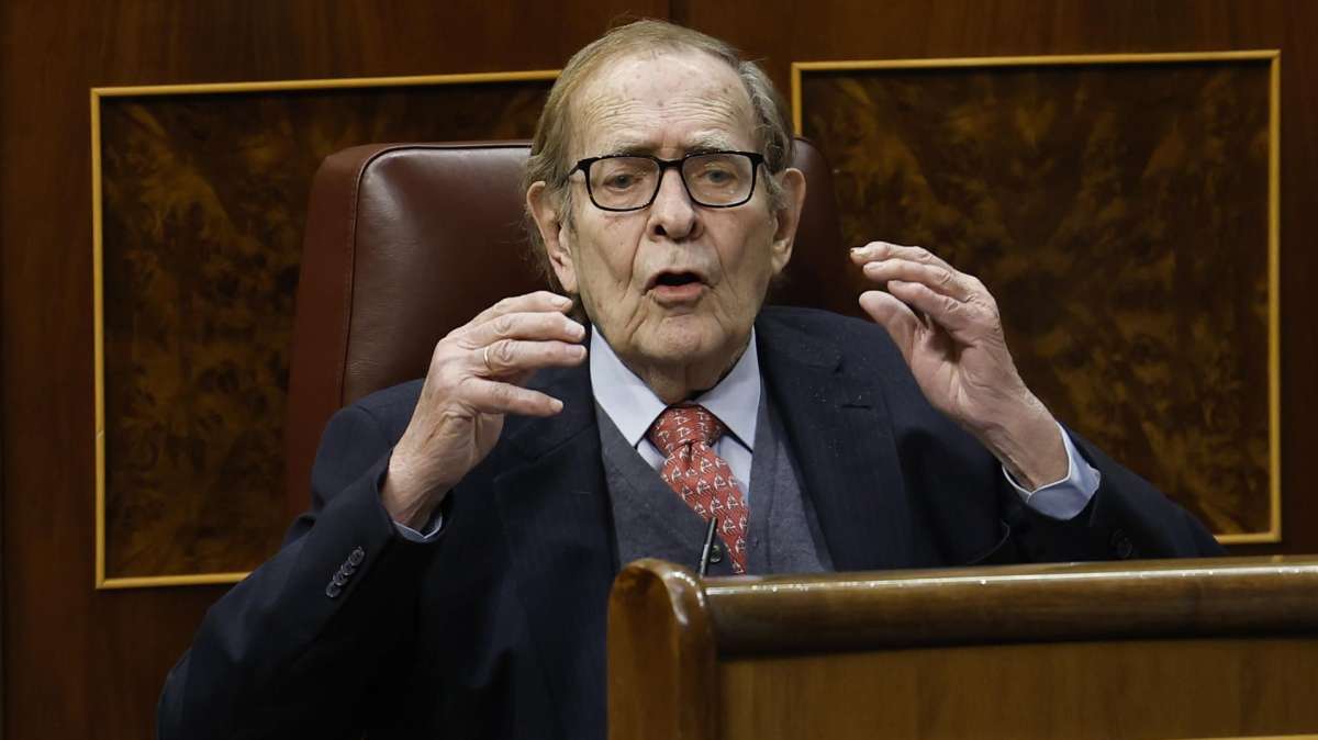 Ramón Tamames en el Congreso.