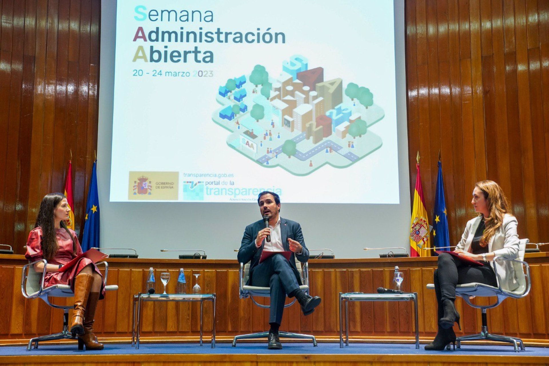 El ministro de Consumo, Alberto Garzón, en el acto 'Transformar el consumo para mejorar la vida'