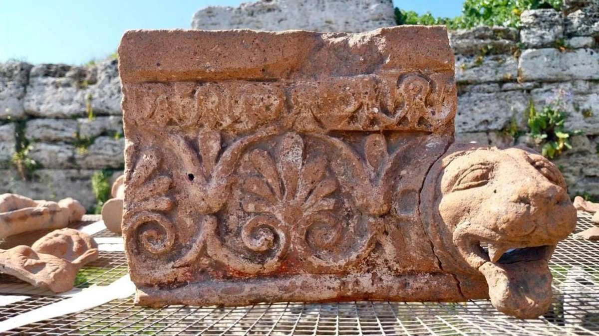 Algunos de los descubrimientos en Paestum.