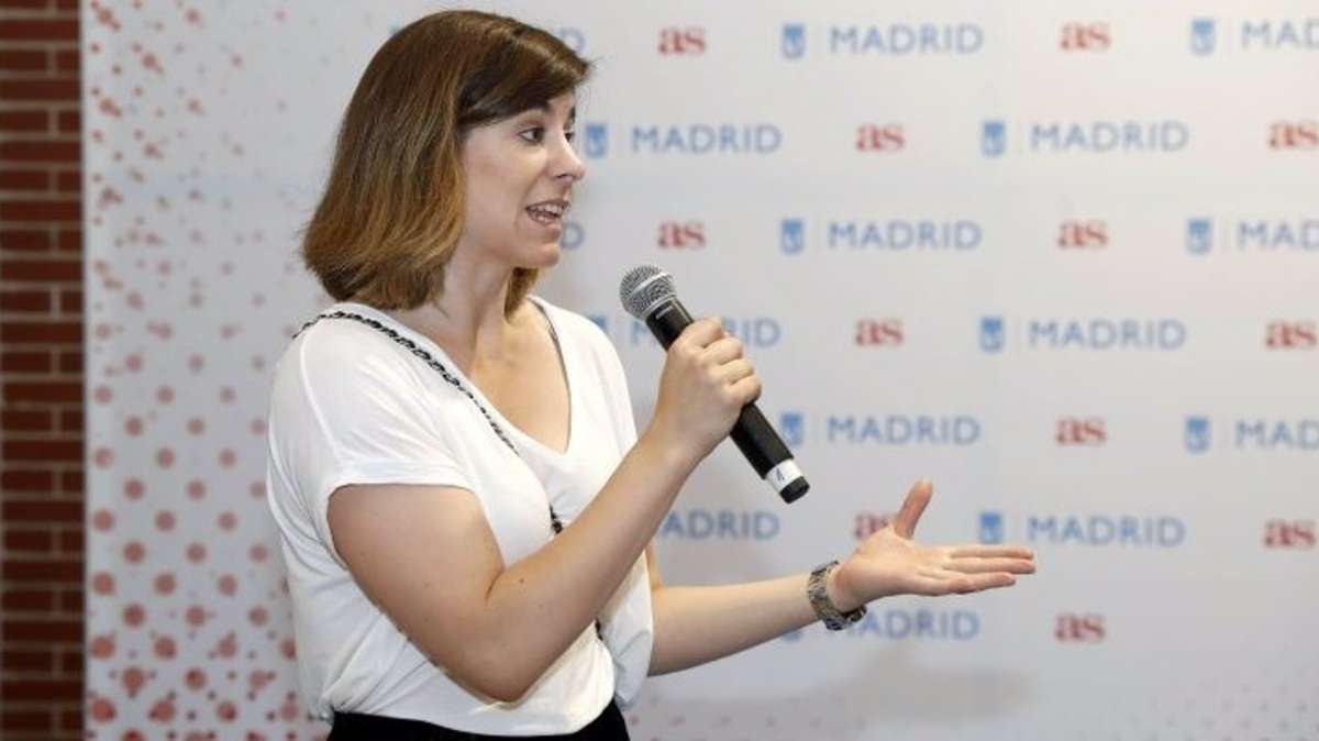 La concejala delegada de Deportes del Ayuntamiento de Madrid, Sofía Miranda, (Cs) que ha pedido dejado a Vilalcís para pedir el voto por Almeida.