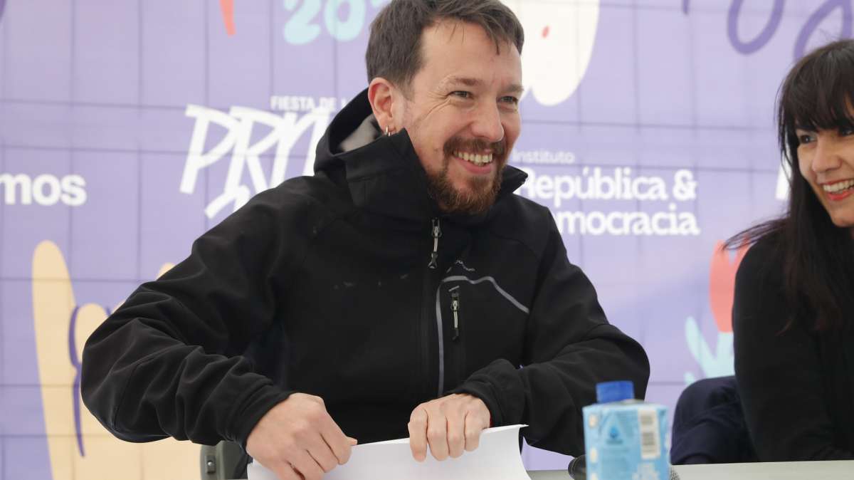 Pablo Iglesias en la fiesta de la primavera de Podemos