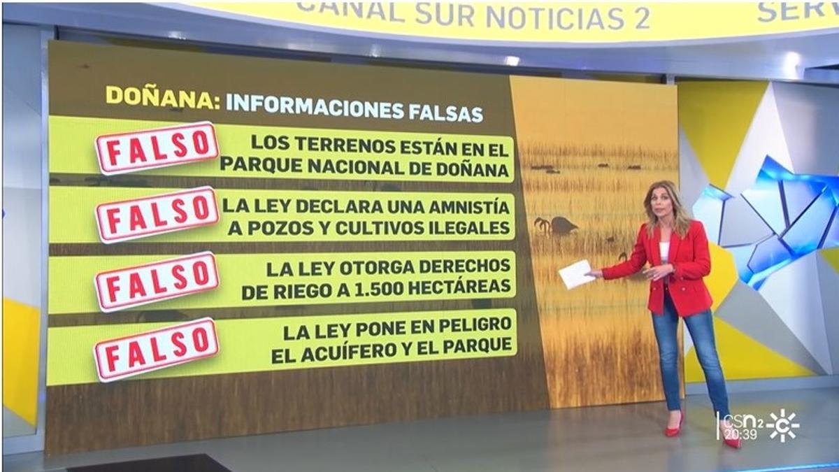 La Junta Electoral apercibe a Canal Sur TV por 'fake news' sobre Doñana