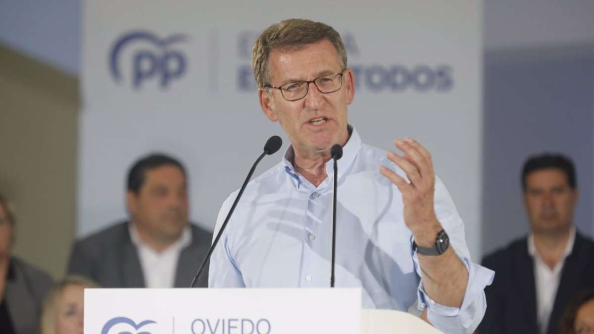 El líder del PP, Alberto Núñez Feijóo, ha valorado la renuncia de los candidatos de EH Bildu