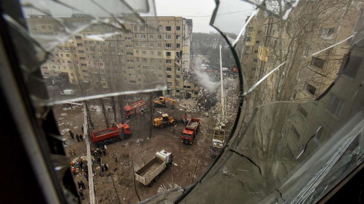 Imagen de archivo de un ataque ruso a un hospital, también en Dnipro.