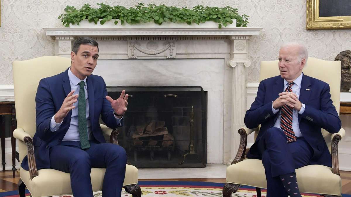 Pedro Sánchez y Joe Biden, en la Casa Blanca.