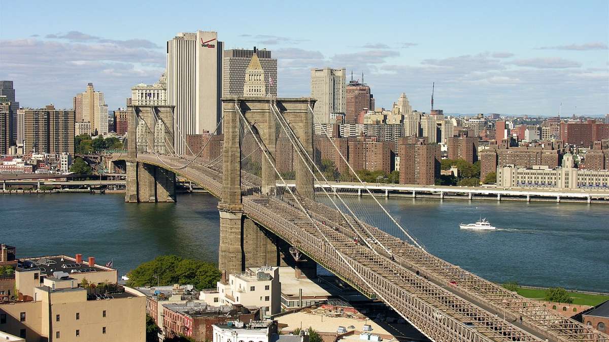 Puente de Brooklyn en Nueva York.