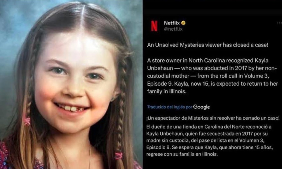 Una niña es descubierta gracias a una serie de Netflix.