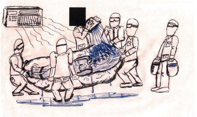 Los dibujos que plasman el horror de las torturas en Guantánamo 