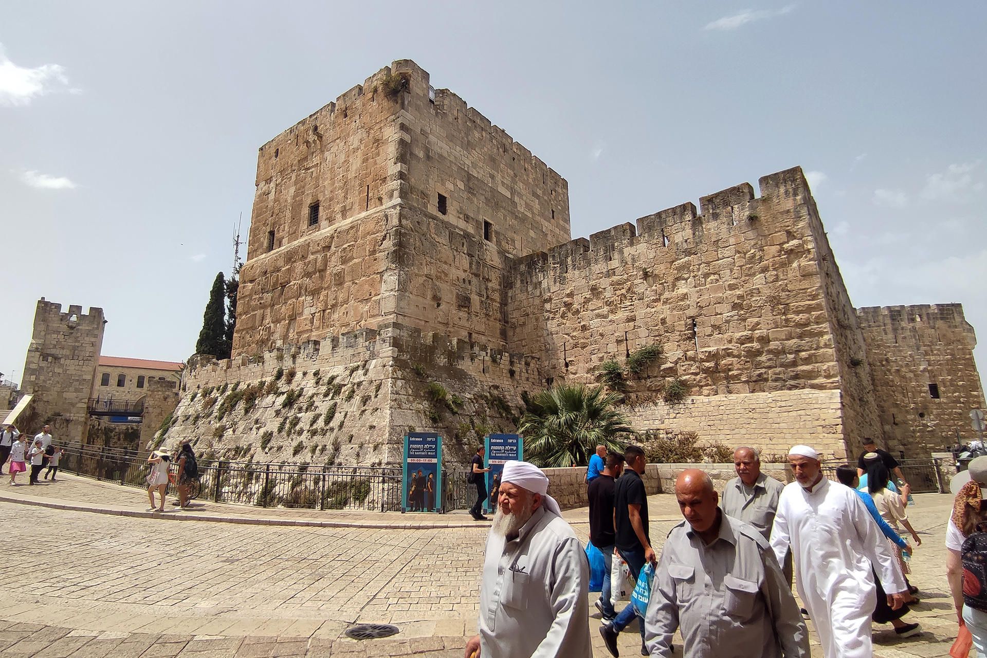 El Museo Torre de David, en la Ciudad Vieja de Jerusalén.