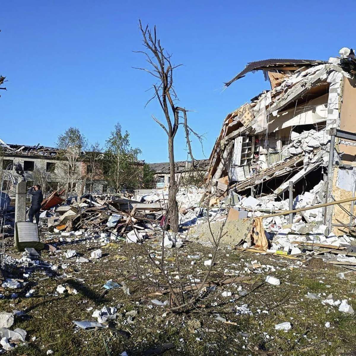 Foto tras un ataque ruso en Dnipro (Ucrania).
