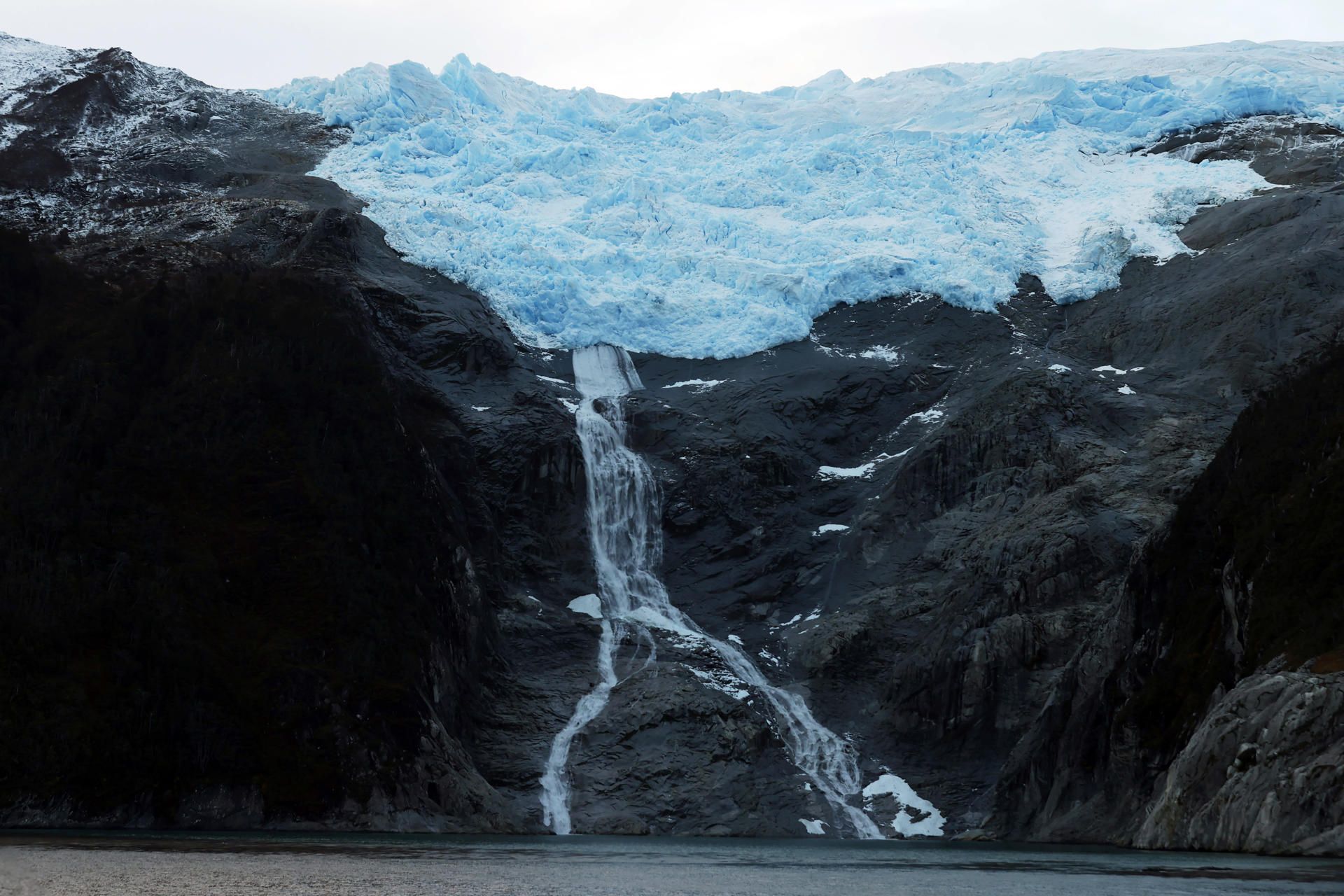 Fotografía del glaciar Alemania, el 12 de mayo de 2023, en el parque nacional Alberto de Agostini, en Tierra del Fuego (Chile). 