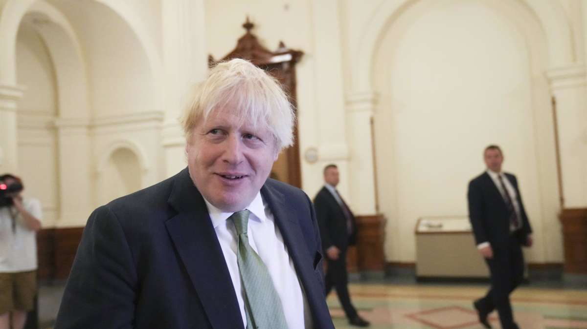 El ex primer ministro Boris Johnson.