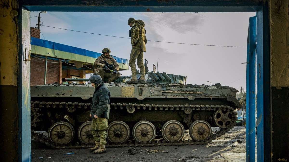 Kiev Soldados ucranianos en una imagen de archivo durante la invasión rusa de Ucrania.