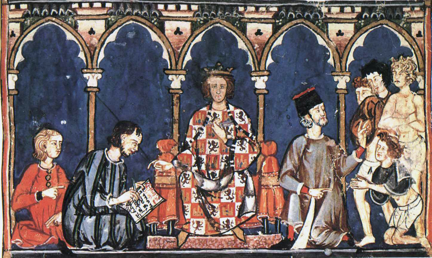 Pintura de Alfonso X el Sabio.