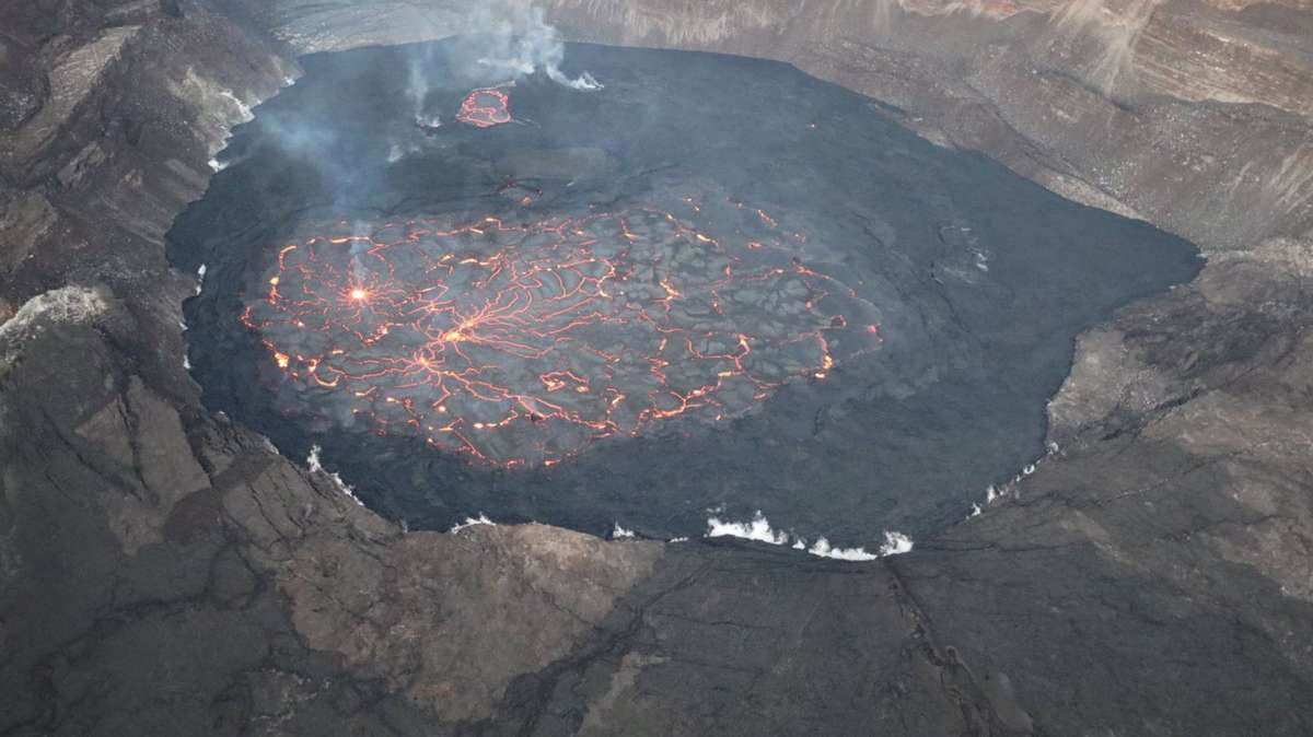 Erupción del volcán Kilauea en enero de 2023