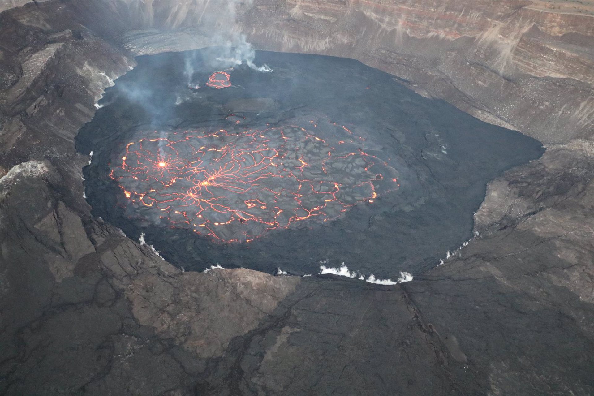 Erupción del volcán Kilauea en enero de 2023