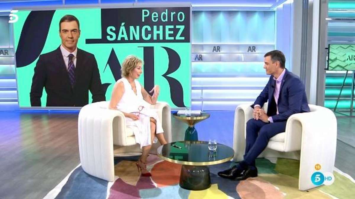 Ana Rosa Quintana entrevista al presidente del Gobierno, Pedro Sánchez.