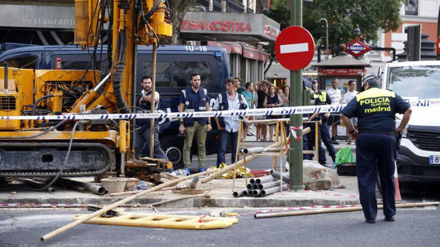 Imagen de archivo de la muerte de un trabajador por accidente laboral en Madrid.
