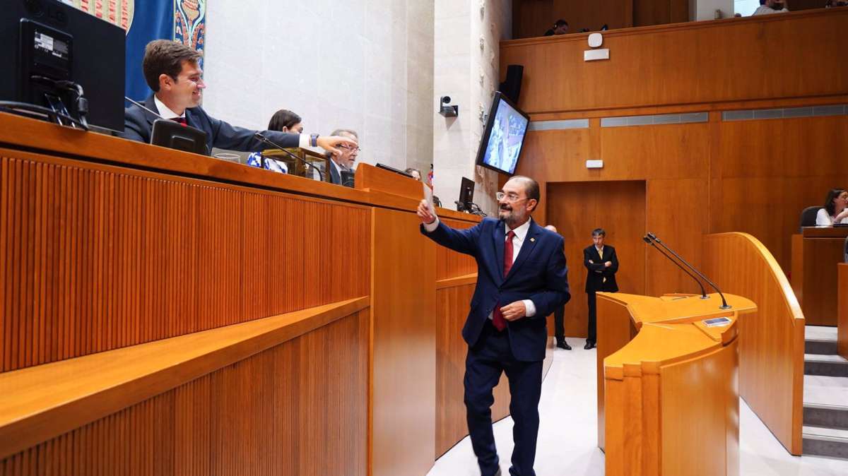 El secretario general del PSOE Aragón y, desde este viernes, 8 de septiembre, senador autonómico, Javier Lambán.